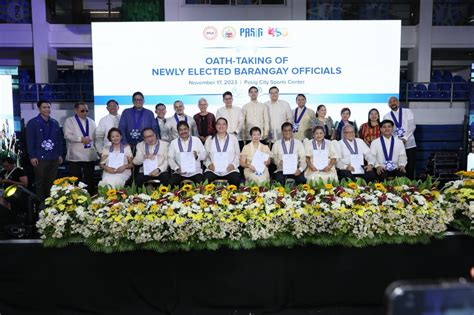 Oath Taking of Elected Brgy Officials .